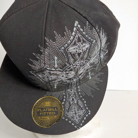 Flat Bill Hat, Crosses Designs, Label shows “Explicit” - Picture 5 of 8